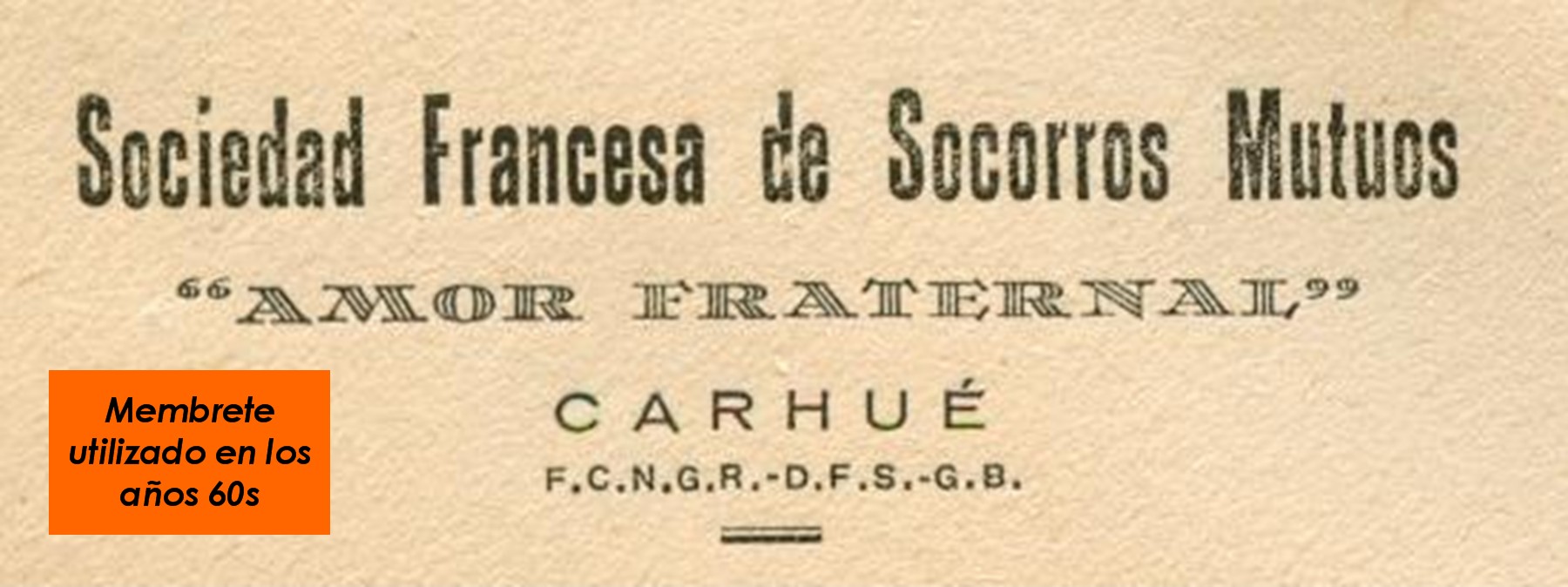 SOCIEDAD FRANCESA CARHUE