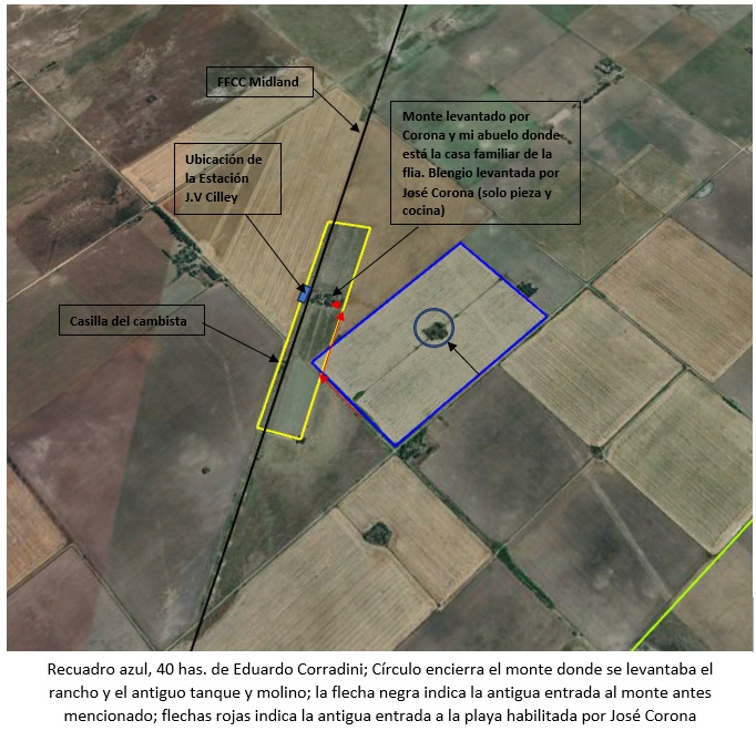 10. Detalle de los campos donde vivieron David Corona y Enriqueta Piro