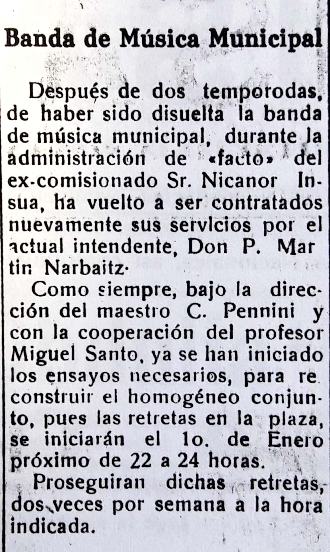 BANDA MUNICIPAL CARHUE 