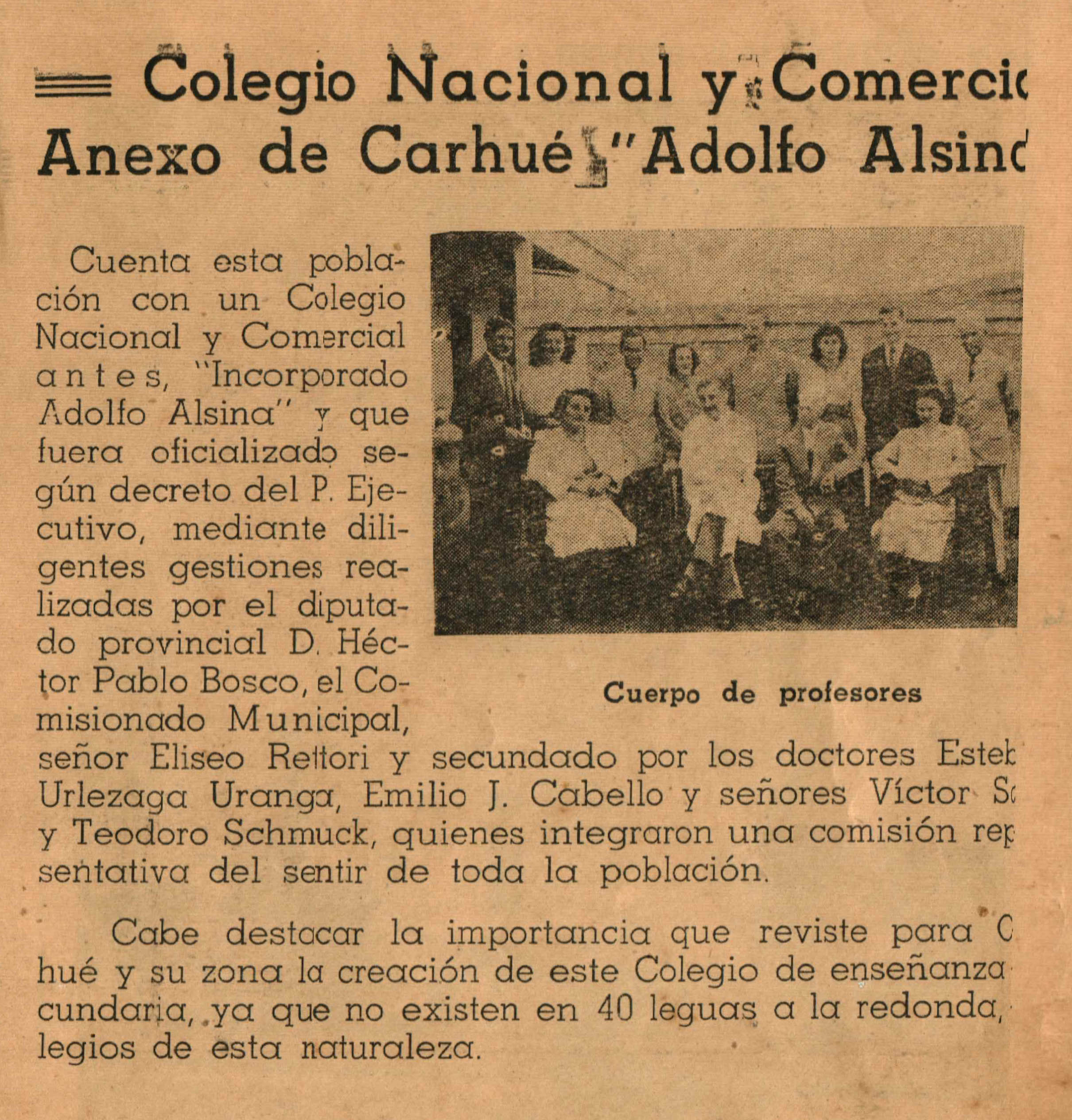 colegio secundario escuela media carhue