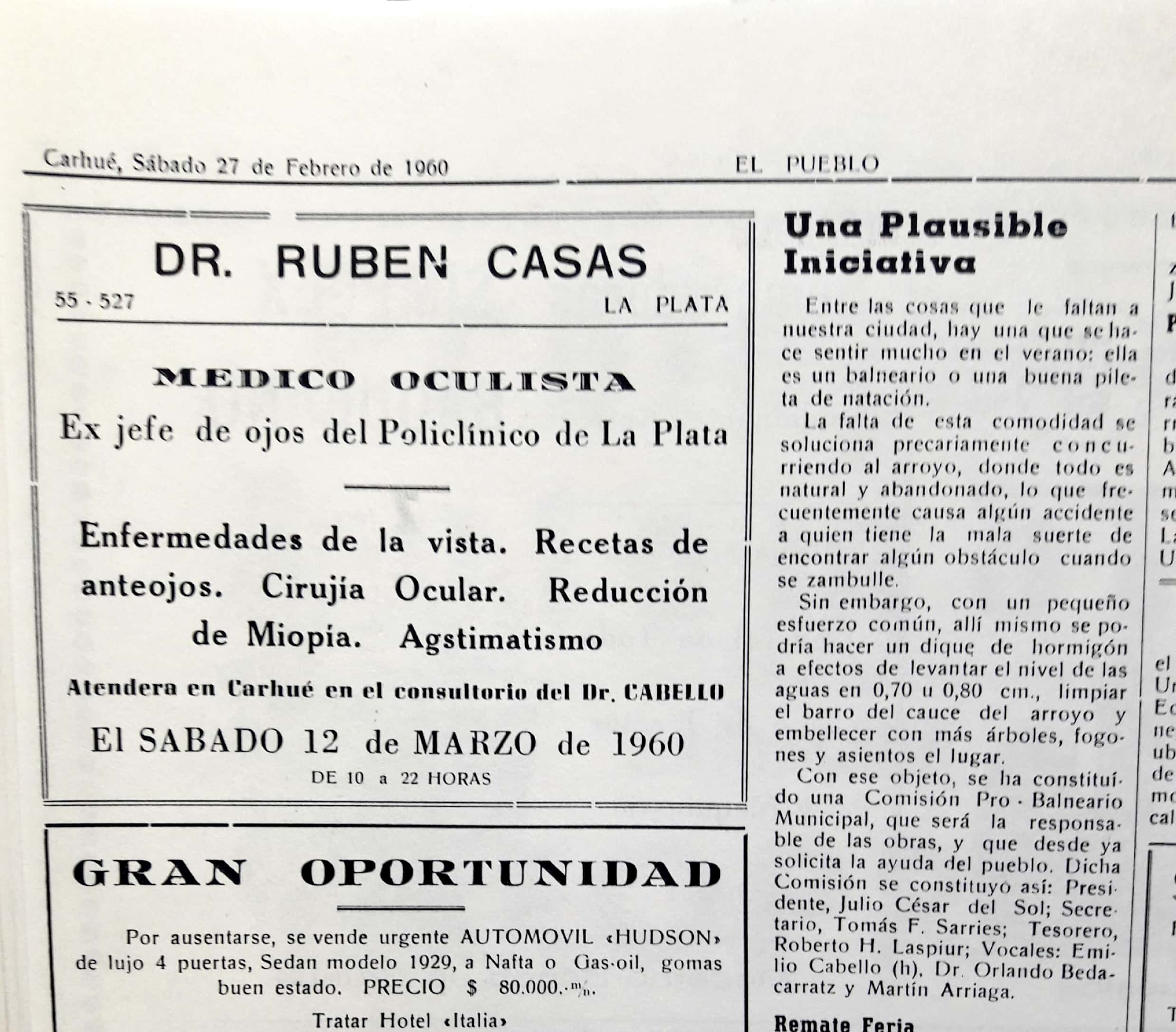 Arroyo Pigué balneario 