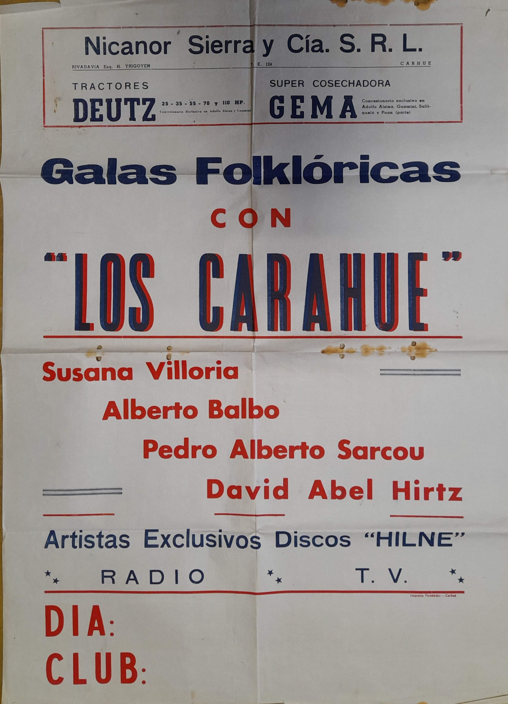 LOS CARAHUE GRUPO FOLKLORICO CARHUE 