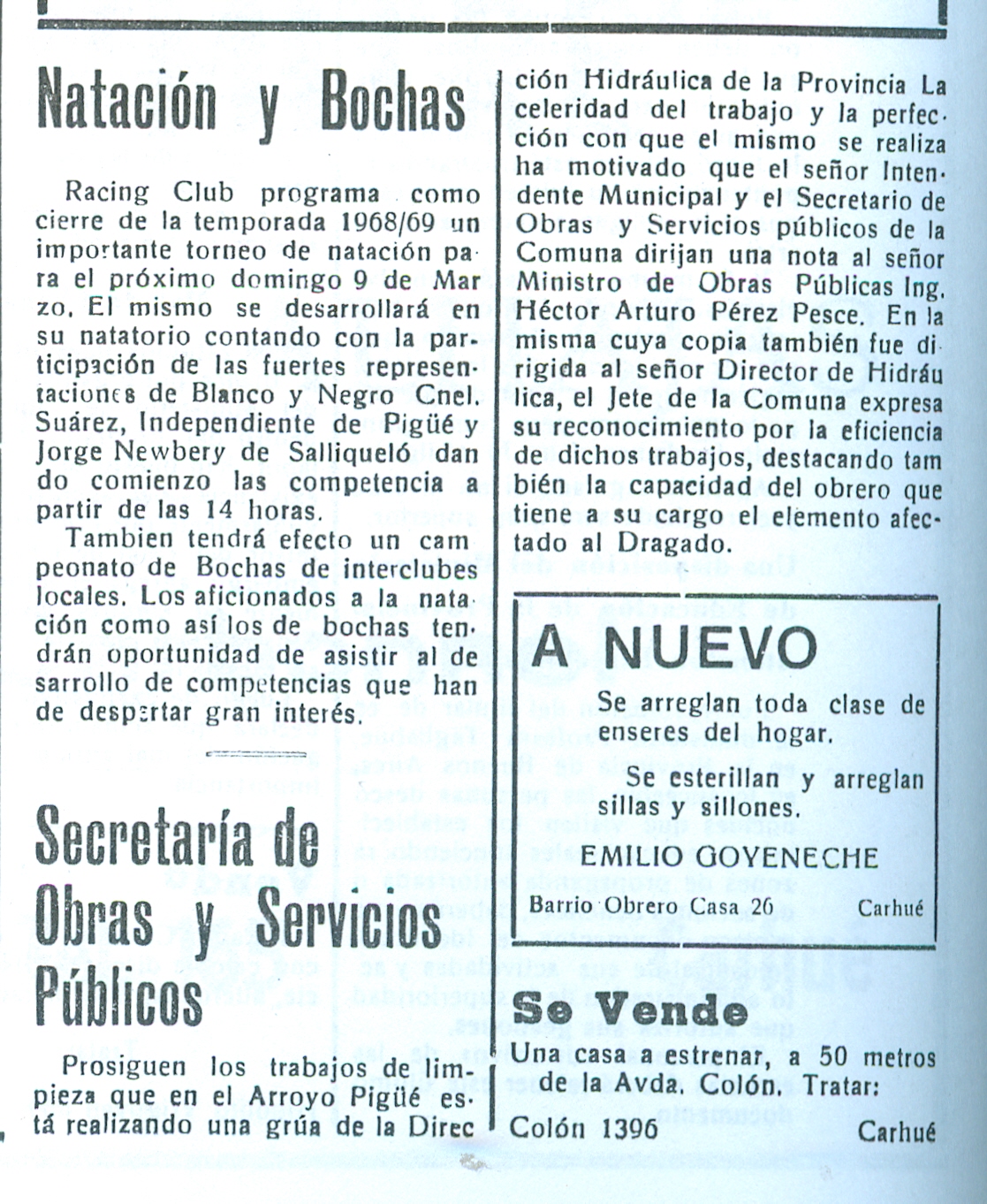 arroyo pigué canalización