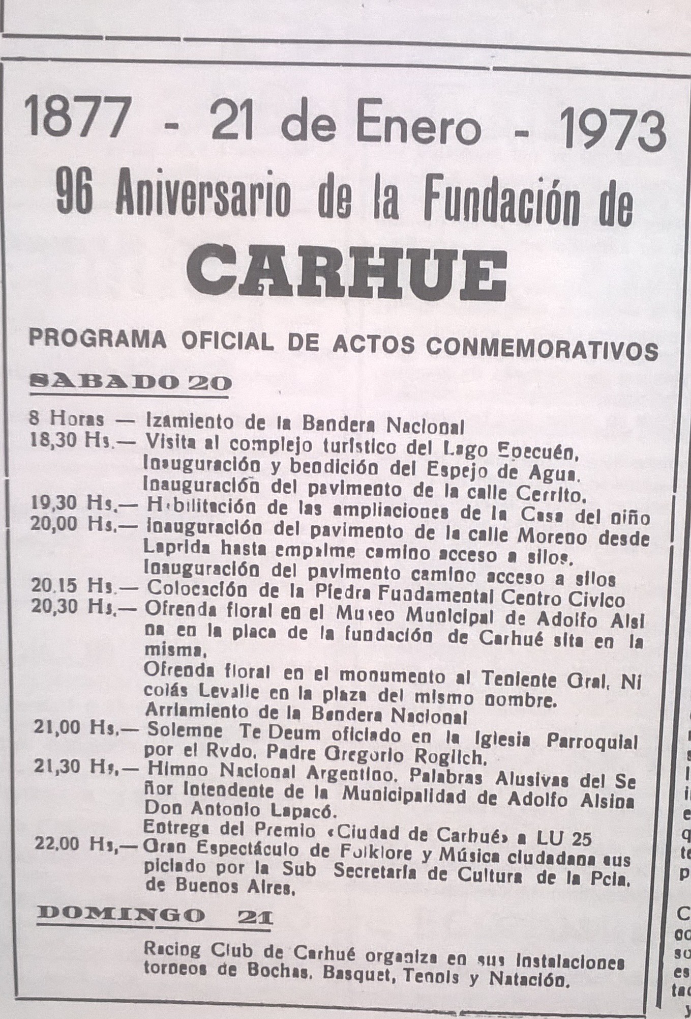 centro cívico carhue