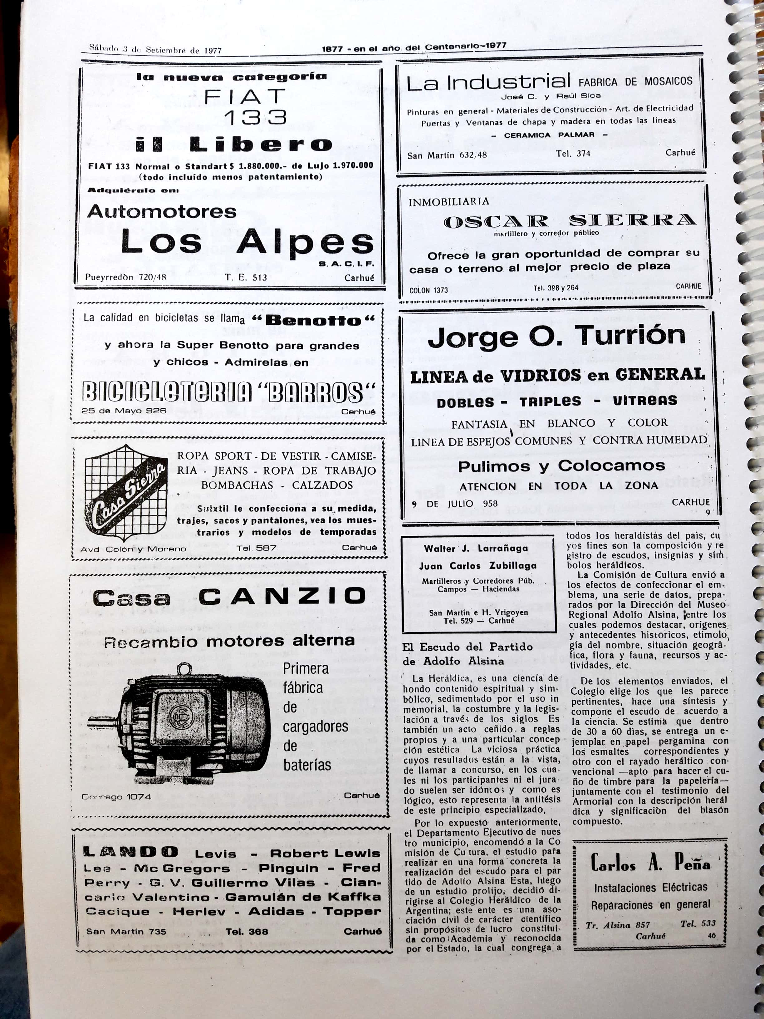 escudo heraldico adolfo alsina