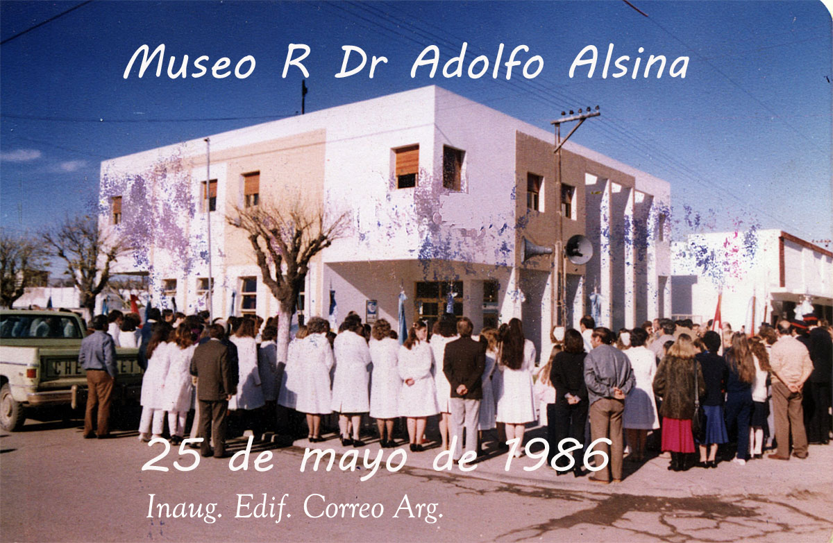 CARHUE EDIFICIO CORREO 1986 INAUGURACION