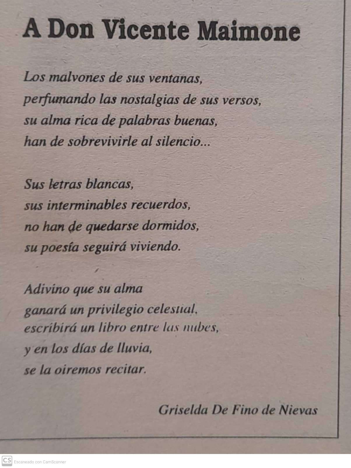 VICENTE DAVID MAIMONE POETA CARHUE