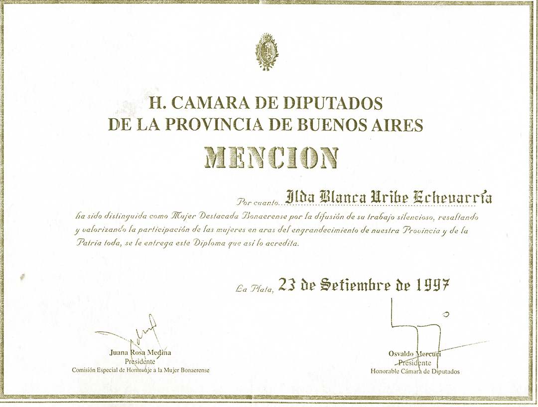 Uribe Echeverria Ilda Blanca