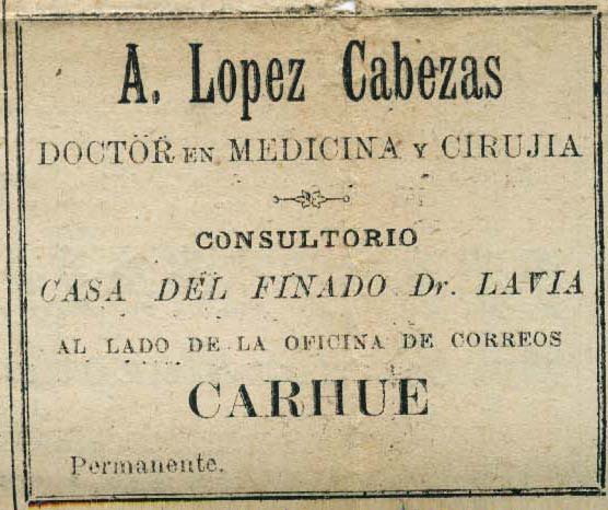 LOPEZ CABEZAS DOCTOR CARHUE