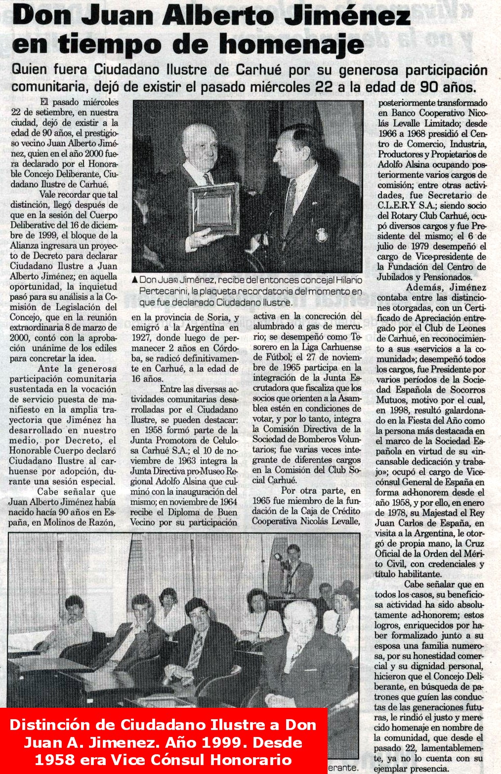 CIUDADANO ILUSTRE JUAN JIMENEZ CARHUE