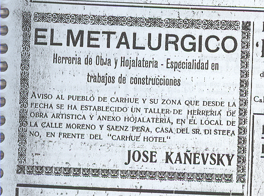 Metalúrgica Kanewsky carhue