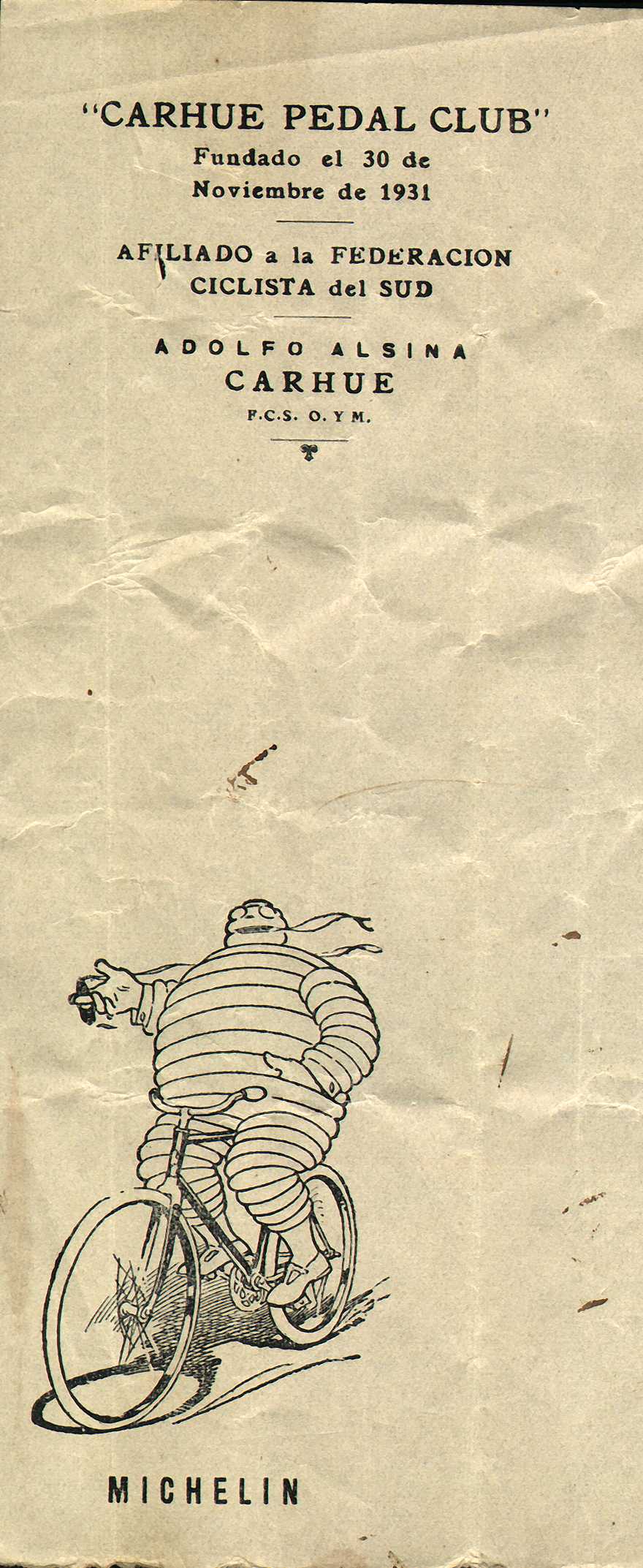 Ciclismo historico carhue pedal club