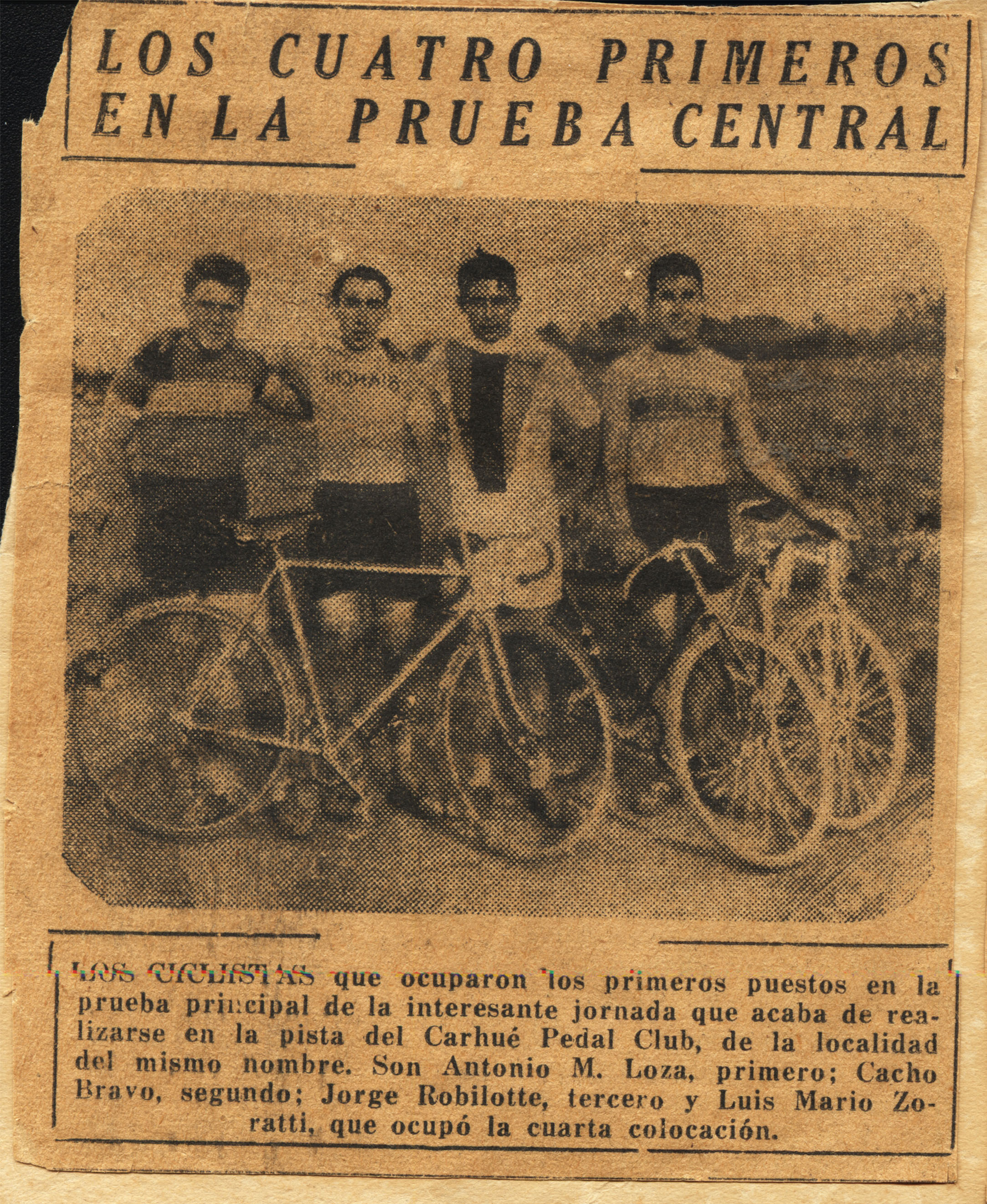 Ciclismo historico carhue robilotte jorge