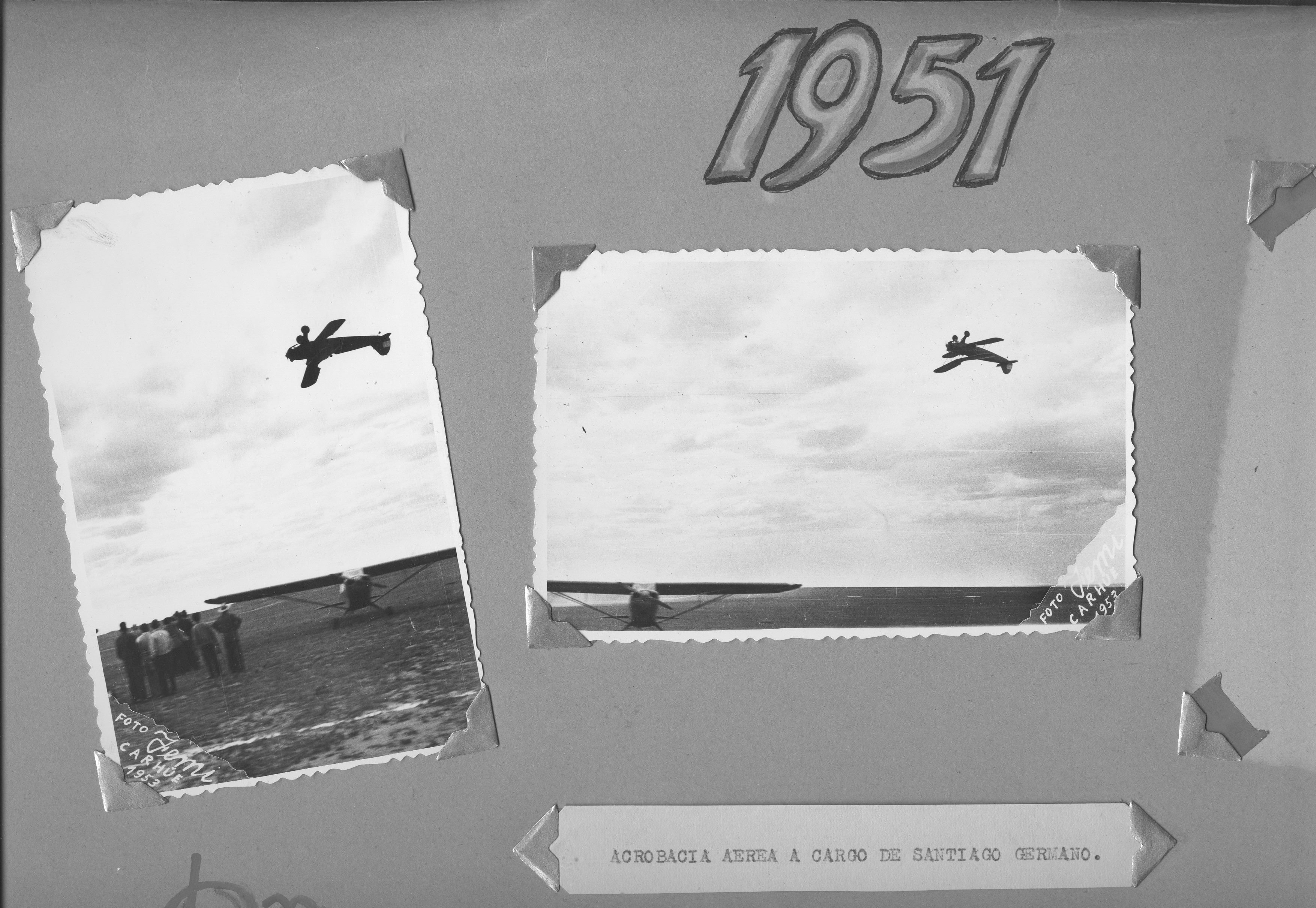 aero club Carhue Santiago Germano Amparo Charito Maneiro lacoume carhue record 1951 loop