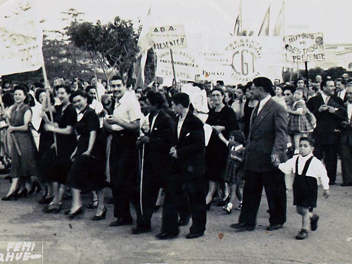 peronismo marcha en carhue 1951